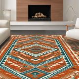 Lively Tribal Tiled Decoration(Red)