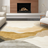 Ultra Soft Area Rug, Non Slip, Stain Resistant, Washable Area Rugs for Living Room, Bedroom, Serene Creamy Color Blend Style(Beige)