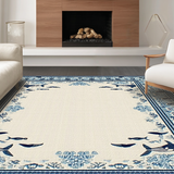 Artistic Nautical Whale Motif(Beige)