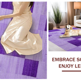 Ultra Soft Area Rug, Non Slip, Stain Resistant, Washable Area Rugs for Living Room, Bedroom, Vivid Cozy Fluffy Aesthetic(Purple)