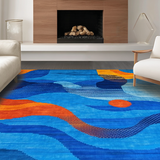 Dynamic Colorful Linear Composition(Blue)