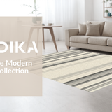 Contemporary Striped Earthy Tones(Beige)