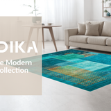 Elegant Smooth Line Motif(Blue)