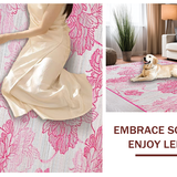 Glamorous Pink Ogee Accents(Pink)