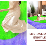 Ultra Soft Area Rug, Non Slip, Stain Resistant, Washable Area Rugs for Living Room, Bedroom, Watercolor Pattern Artistic Meditation Space Faux Fur Carpet(Green)