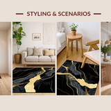 Contemporary Elegant Marble Influence(Black)