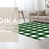 Contemporary Green Tartan Vibe(Green)