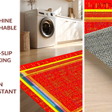 Energetic Cheerful Patterned Decor(Red)