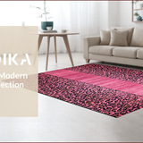 Ultra Soft Area Rug, Non Slip, Stain Resistant, Washable Area Rugs for Living Room, Bedroom, Trendy Soft Animal Print Charm(Pink)