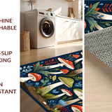 Brightly Colored Rustic Mushroom Artistry(Blue)