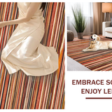 Ultra Soft Area Rug, Non Slip, Stain Resistant, Washable Area Rugs for Living Room, Bedroom, Dynamic Ethnic Print with Bold Colors(Brown)