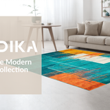 Artistic Multicolor Swirl Motif(Blue)