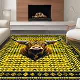 Ultra Soft Area Rug, Non Slip, Stain Resistant, Washable Area Rugs for Living Room, Bedroom, Cozy Textured Farm Animal Theme(Black)
