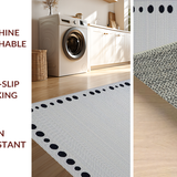 Ultra Soft Area Rug, Non Slip, Stain Resistant, Washable Area Rugs for Living Room, Bedroom, Charming Playful Polka Dot Aesthetic(Gray)