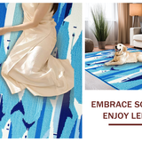 Coastal Blue Geometric Elegance(Blue)