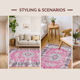 Elegant Retro Floral Motif(Pink)