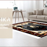 Ultra Soft Area Rug, Non Slip, Stain Resistant, Washable Area Rugs for Living Room, Bedroom, Warm Nature-Inspired Abstract Aesthetic(Beige)