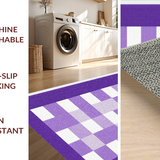 Ultra Soft Area Rug, Non Slip, Stain Resistant, Washable Area Rugs for Living Room, Bedroom, Charming Lavender Geometric Display(Purple)