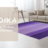 Ultra Soft Area Rug, Non Slip, Stain Resistant, Washable Area Rugs for Living Room, Bedroom, Elegant Modern Fluffy Design(Purple)