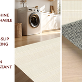 Ultra Soft Area Rug, Non Slip, Stain Resistant, Washable Area Rugs for Living Room, Bedroom, Contemporary Cozy Woven Delight(Beige)