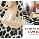 Ultra Soft Area Rug, Non Slip, Stain Resistant, Washable Area Rugs for Living Room, Bedroom, Contemporary Zebra Pattern Entryway Area Rug(Beige)