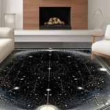 Celestial Abstract Star Motif(Black)