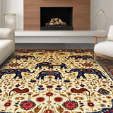 Dynamic Contemporary Elephant Imagery(Beige)