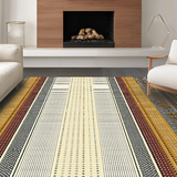 Ultra Soft Area Rug, Non Slip, Stain Resistant, Washable Area Rugs for Living Room, Bedroom, Charming Rustic Cowhide Aesthetic(Yellow)