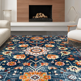 Stylish Non Slip Ogee Texture(Blue)