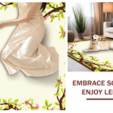 Colorful Flower Blossom Design(Ivory)