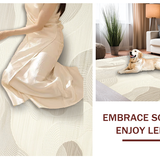 Elegant Cream Geometric Wave Design(Beige)