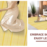 Ultra Soft Area Rug, Non Slip, Stain Resistant, Washable Area Rugs for Living Room, Bedroom, Stylish Modern Stripe Ensemble(Yellow)