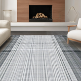 Ultra Soft Area Rug, Non Slip, Stain Resistant, Washable Area Rugs for Living Room, Bedroom, Striking Contemporary Diamond Formation(Gray)