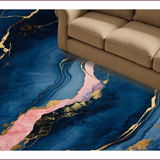 Dynamic Navy Pink Gradient Design(Blue)