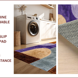 Ultra Soft Area Rug, Non Slip, Stain Resistant, Washable Area Rugs for Living Room, Bedroom, Neutral Abstract Low Pile(Brown)