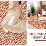 Ultra Soft Area Rug, Non Slip, Stain Resistant, Washable Area Rugs for Living Room, Bedroom, Classic Vivid Living Room Non-Slip Area Rug(Orange)