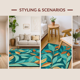 Luxurious Earthy Botanical Motif(Green)