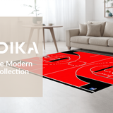 Contemporary Athletic Print Design(Red)