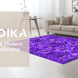 Ultra Soft Area Rug, Non Slip, Stain Resistant, Washable Area Rugs for Living Room, Bedroom, Delightful Soft Textured Furry Touch(Purple)