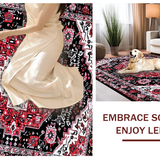 Luxurious Black Abstract Design(Red)