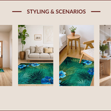 Vibrant Tropical Floral Aesthetic(Blue)