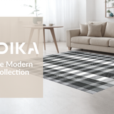 Minimalist Checks with Bold Contrast(Black)