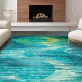 Dynamic Blue Green Abstract(Blue)