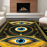 Contemporary Blue Tones Decor(Black)