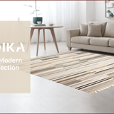 Ultra Soft Area Rug, Non Slip, Stain Resistant, Washable Area Rugs for Living Room, Bedroom, Cozy Southwestern Textured Motif(Beige)