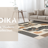 Ultra Soft Area Rug, Non Slip, Stain Resistant, Washable Area Rugs for Living Room, Bedroom, Trendy Minimalist Animal Aesthetic(Gray)
