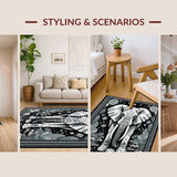 Luxurious Grey Elephant Silhouette(Black)