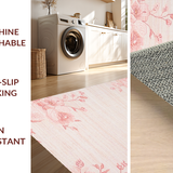 Ultra Soft Area Rug, Non Slip, Stain Resistant, Washable Area Rugs for Living Room, Bedroom, Chic Soft Pink Shag Style(Pink)