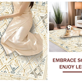 Contemporary Vibrant Diamond Shapes(Beige)