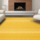 Ultra Soft Area Rug, Non Slip, Stain Resistant, Washable Area Rugs for Living Room, Bedroom, Charming Solid Mustard Shag Style(Yellow)